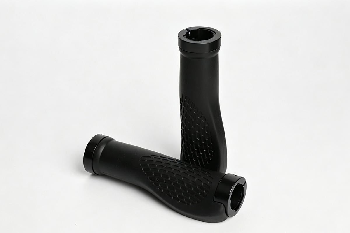Cycling Lock-On MTB Ergonomic Mountain Bike Rubber Grips Bicycle Handlebar - Black - Image 7