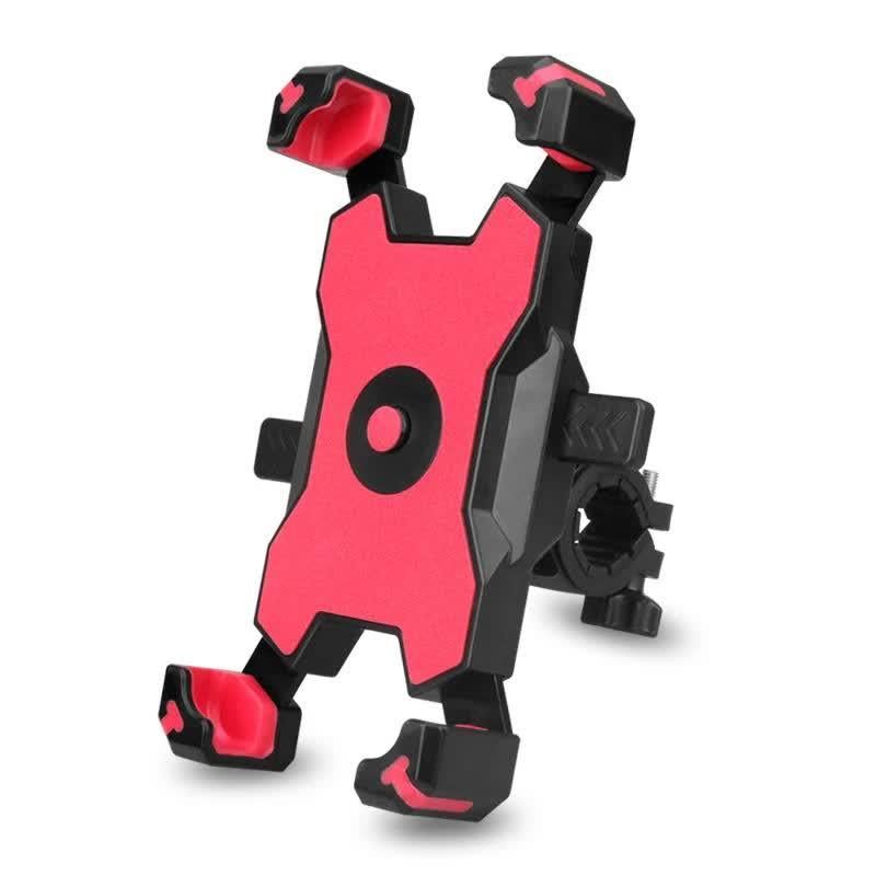 Red Secure Grip Bike Phone Mount Adjustable 360 Rotation Bicycle Handlebar Holder Universal Cradle For Mtb & Road Cycling Mounts & Holders - Image 1
