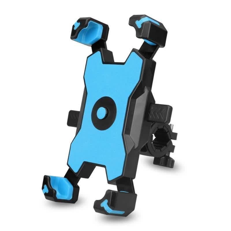 Blue Secure Grip Bike Phone Mount Adjustable 360 Rotation Bicycle Handlebar Holder Universal Cradle For Mtb & Road Cycling Mounts & Holders - Image 1
