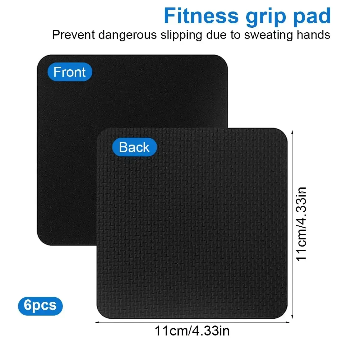 10Pcs Gym Workout Lifting Grips for Men & Women Pull up Weightlifting Hand Grips No Sweaty Hands - Black - Image 5