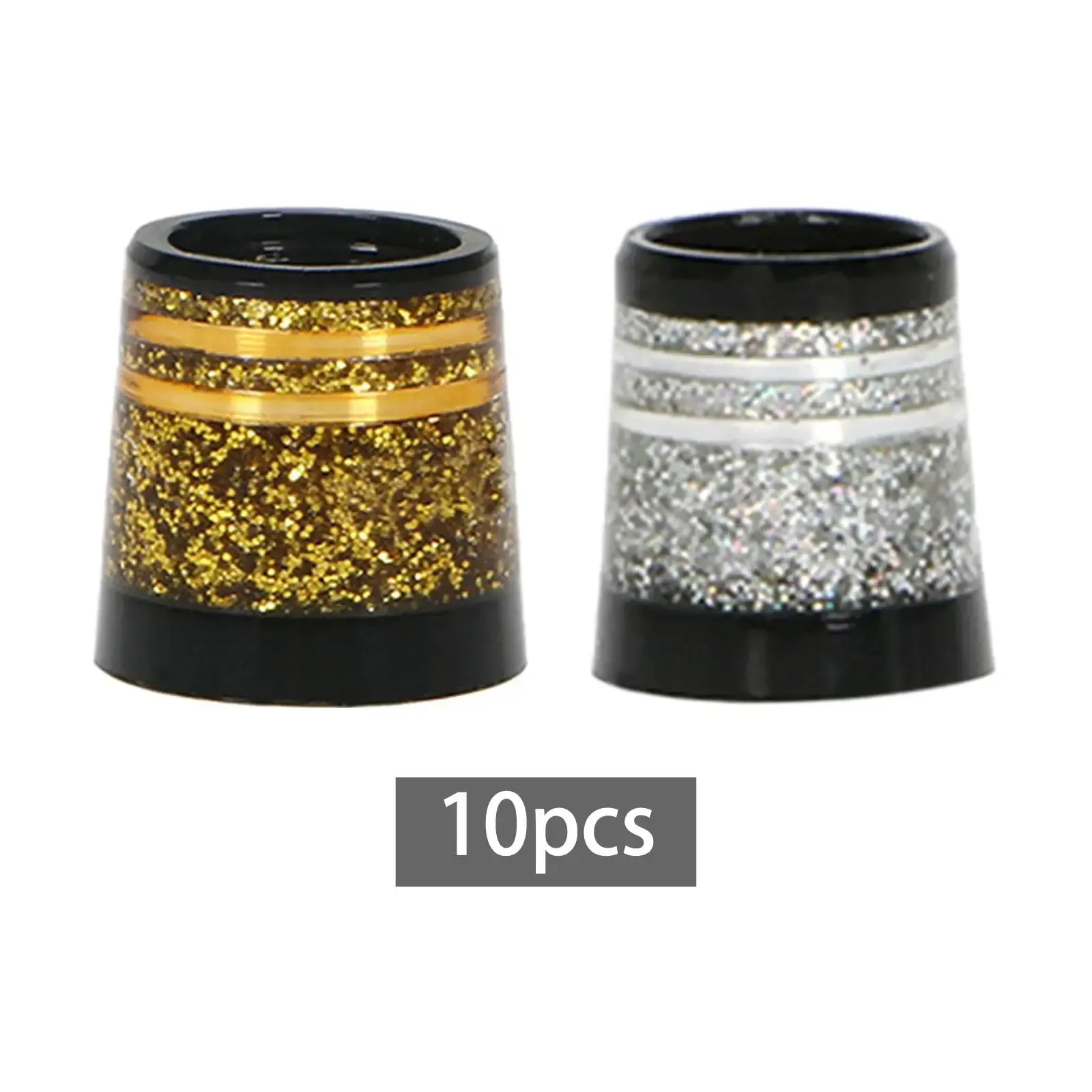 10Pcs Tapered Golf Iron Ferrules for Tapered Shaft 0.370 Sleeves Iron Wedge Golf Club Repair Parts Tool - Gold - Image 5