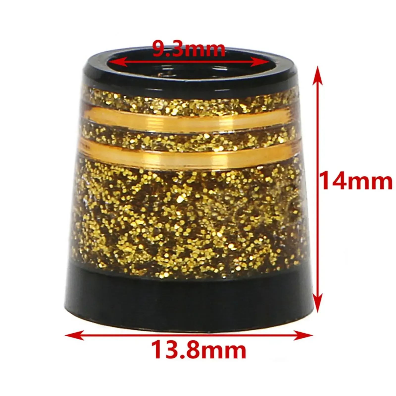 10Pcs Tapered Golf Iron Ferrules for Tapered Shaft 0.370 Sleeves Iron Wedge Golf Club Repair Parts Tool - Gold - Image 7