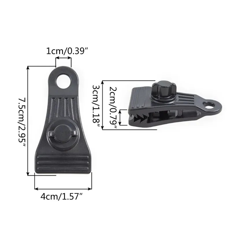 10Pcs Tarp Clips Lock Grip Tarp Clamps Pool Cover Clips Tent Fasteners Holder for Awnings Outdoor Camping - Image 6
