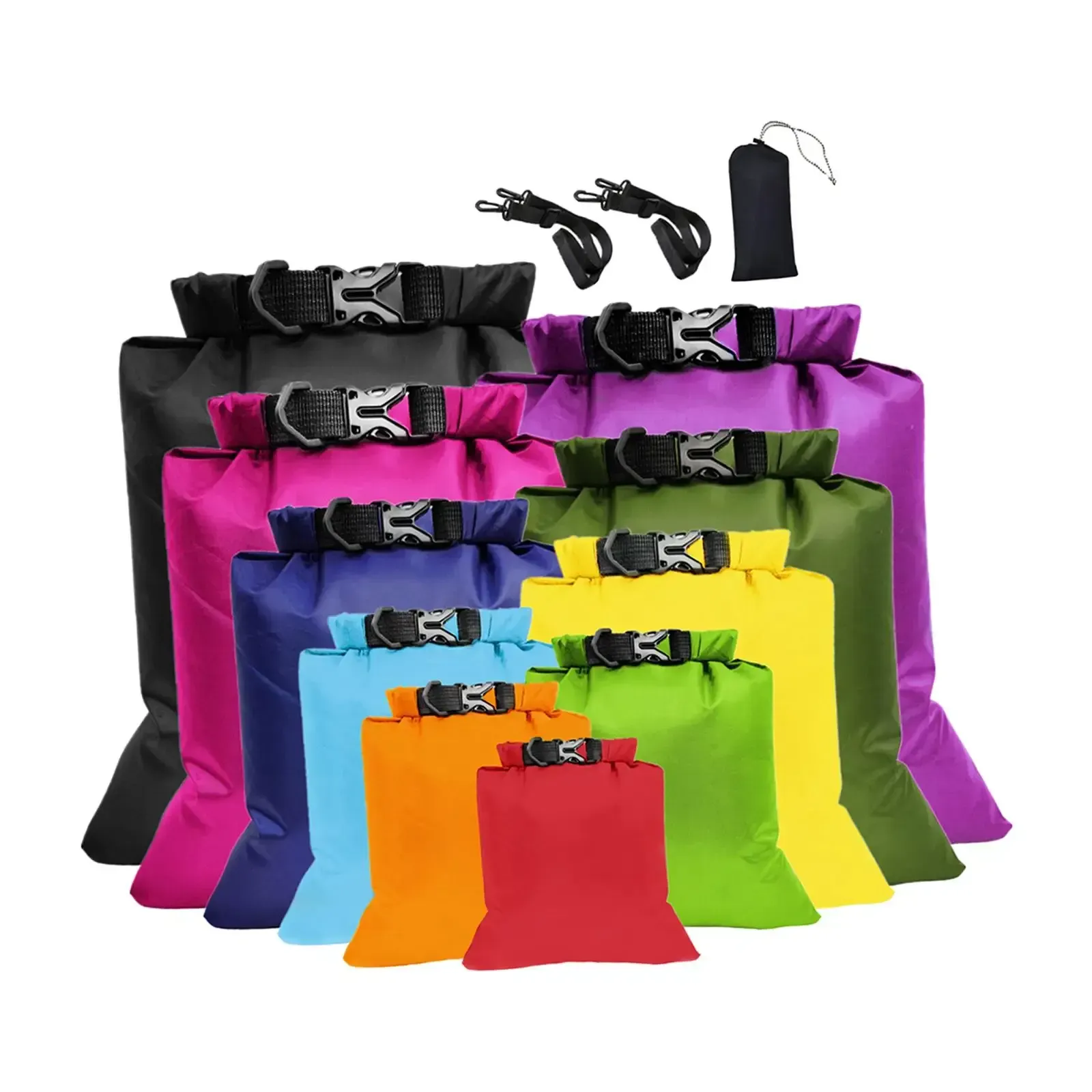 10x Waterproof Sacks Storage Bag Roll Top Drybag for Kayaking Sailing Surfing Camping Kayak Fishing - Image 2