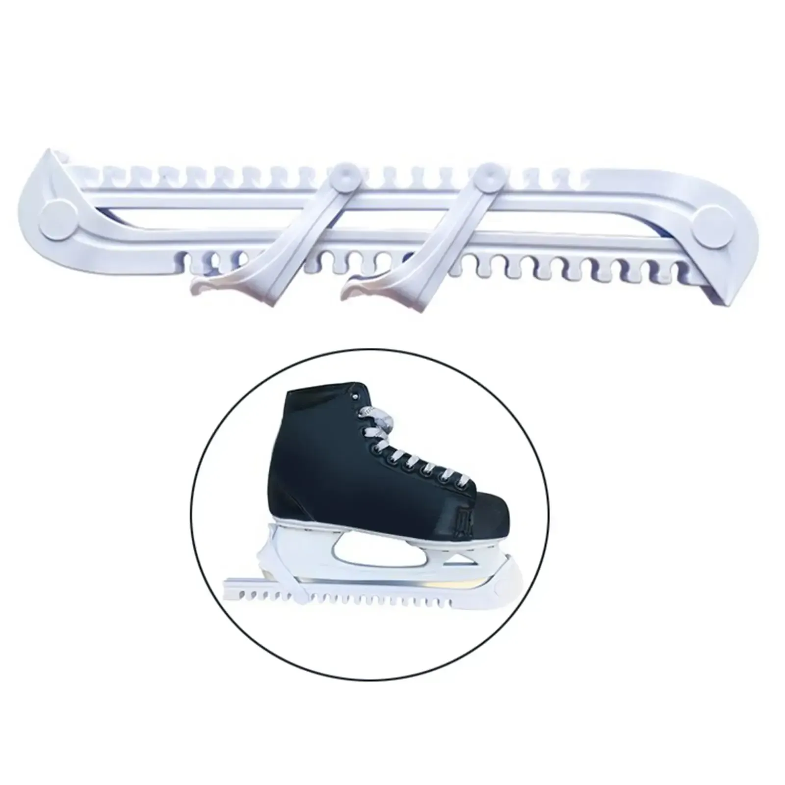 1 Pair Universal Ice Hockey Skate Cover Sleeves for Skate Blade - White - Image 3