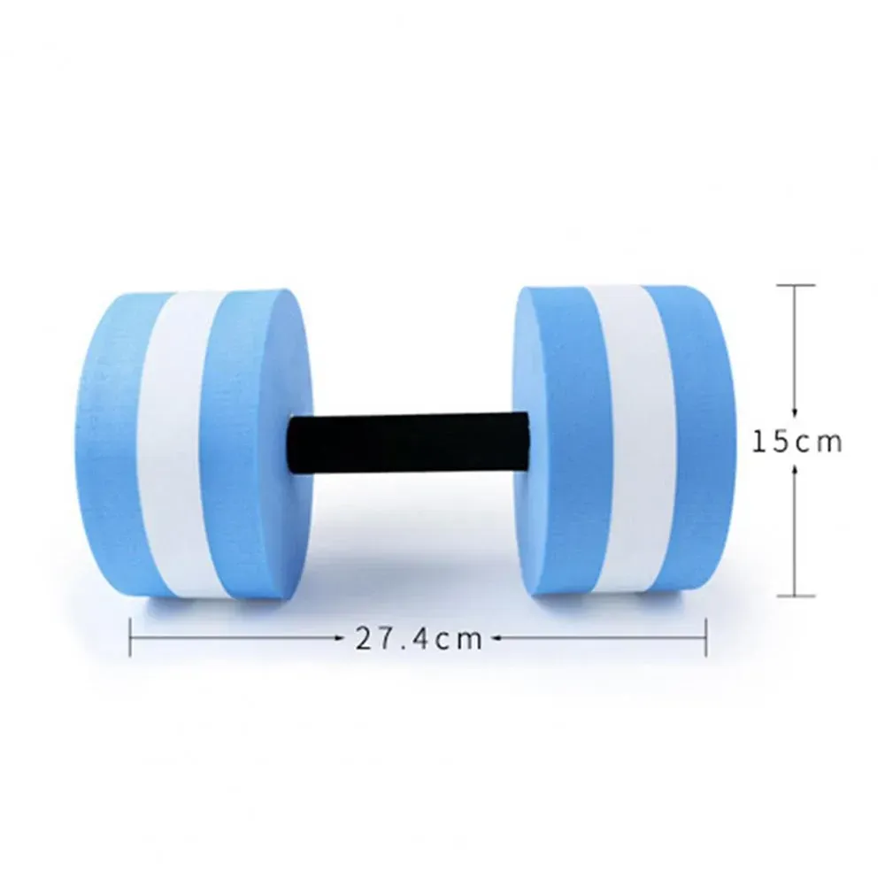 1PC Water Dumbbells EVA Floating Foam Dumbbells Aerobic Exercise Swimming Pool Resistance Fitness Tools - Gray - Image 3