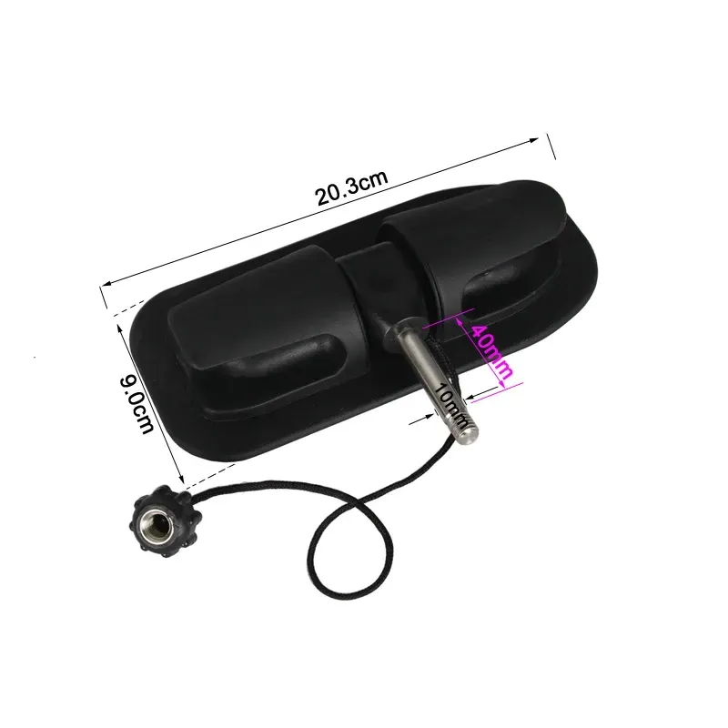 2pc Oar Holder Paddle Lock Support for Inflatable Boat Dinghy Raft Steel Beam Cross Paddle Hole 10mm All Direction - Image 2