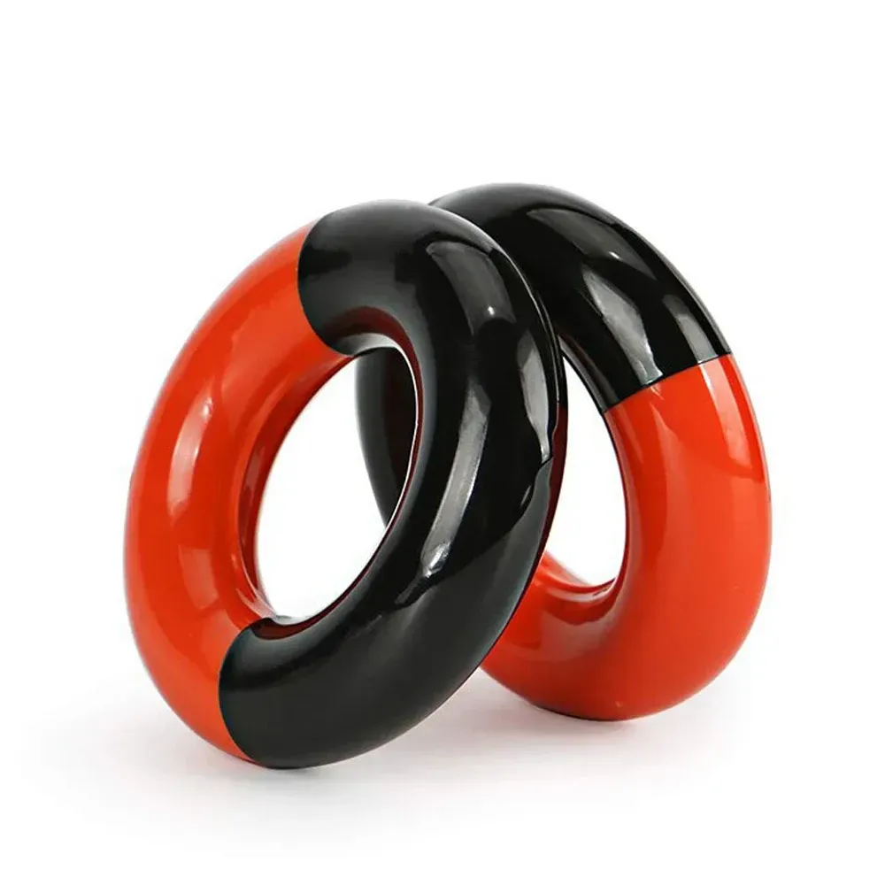 2PCS Golf Swing Trainer Weight Power Swing Ring for Golf Clubs Training Aid - 2pcs Two-Tone - Image 2
