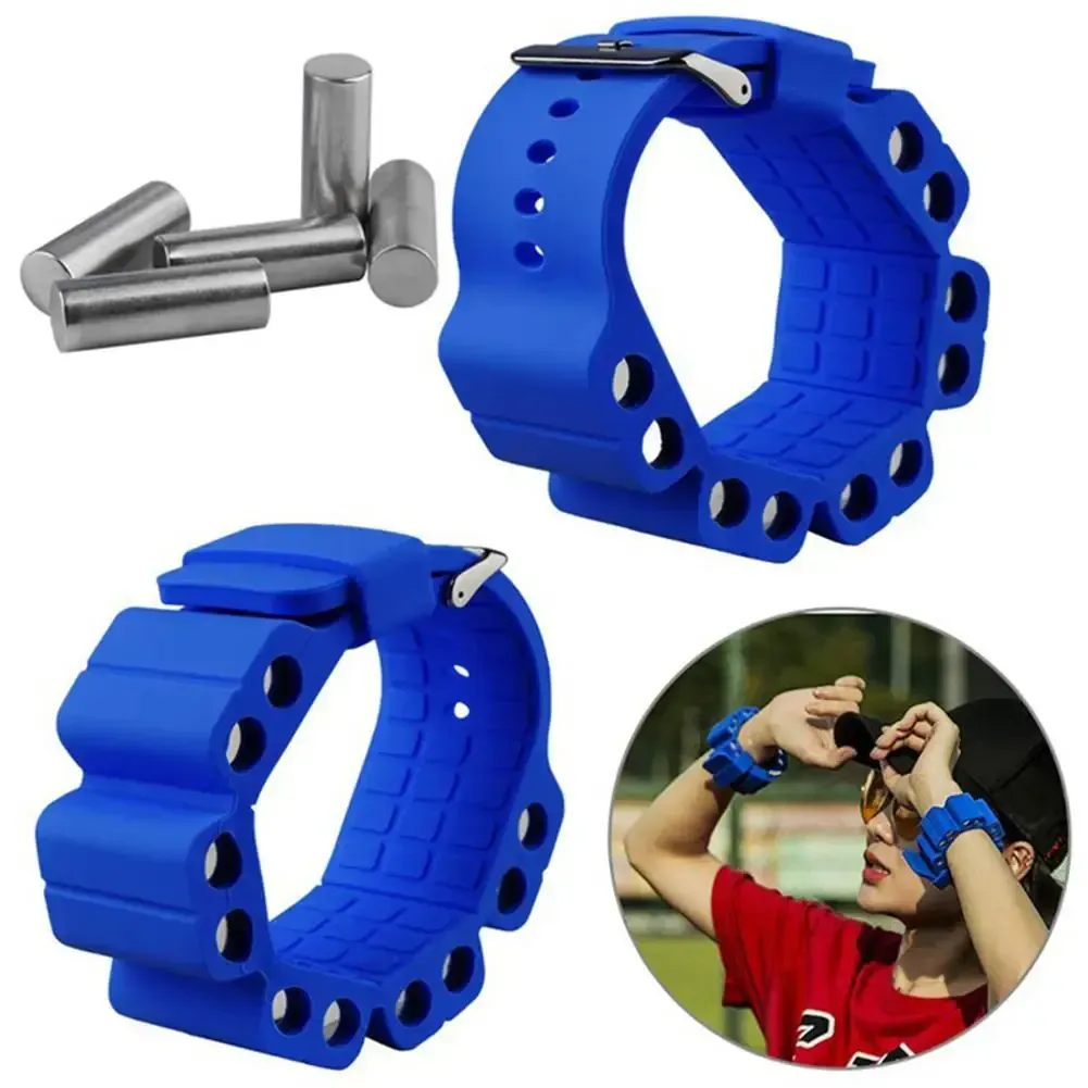 2Pcs Wrist Weights Adjustable Bracelet For Fitness Exercise Walking Jogging Yoga Gym - Pink - Image 2