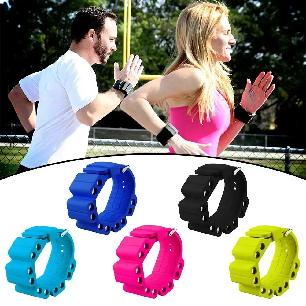 2Pcs Wrist Weights Adjustable Bracelet For Fitness Exercise Walking Jogging Yoga Gym - Pink - Image 4