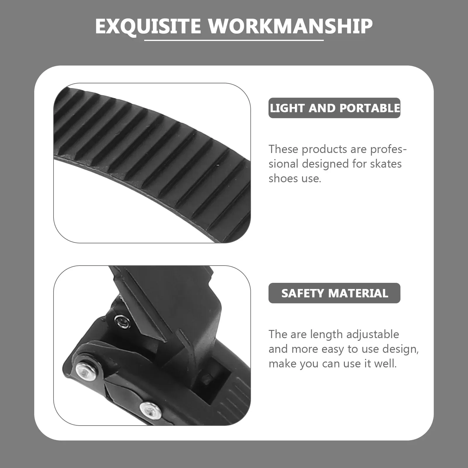 2 Sets Skate Belt Strap Roller Accessory Plastic Buckle Replacement - Image 5