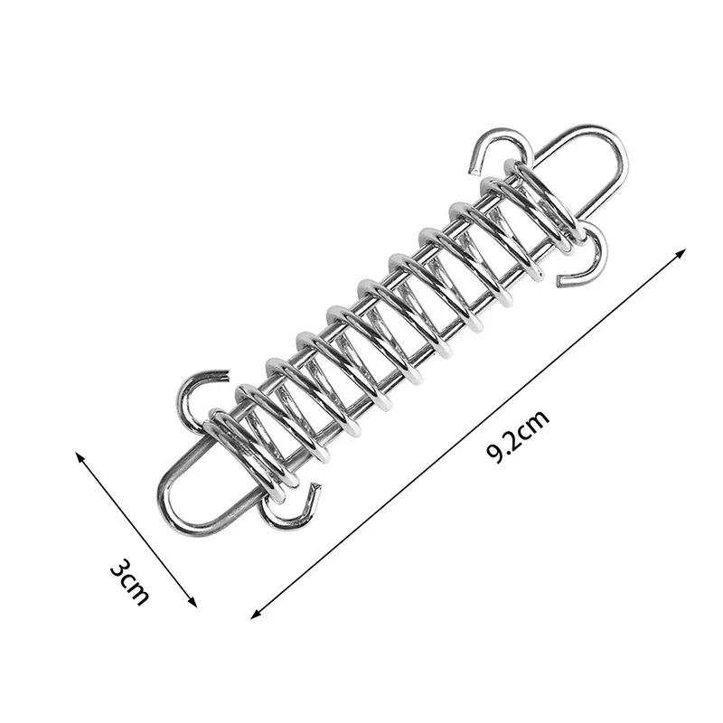 10Pcs Tent Wind Rope Spring Buckle Tent Tensioner Camping Deck Pegs Carabiner Clips Awning Tightener Fixed Hook - Image 3