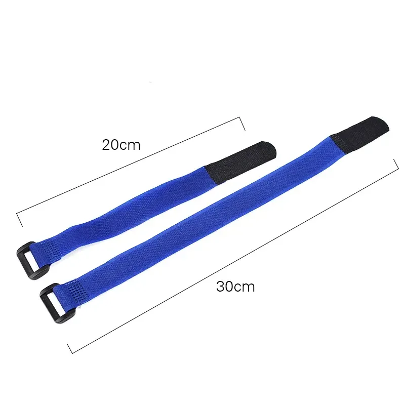 5pcs/lot Bicycle Handlebar Strap Holder Cycling Flashlight Tie Rope Bandages Universal Nylon Tie Fixed Items Bike Strap - 20x200mm Black - Image 5