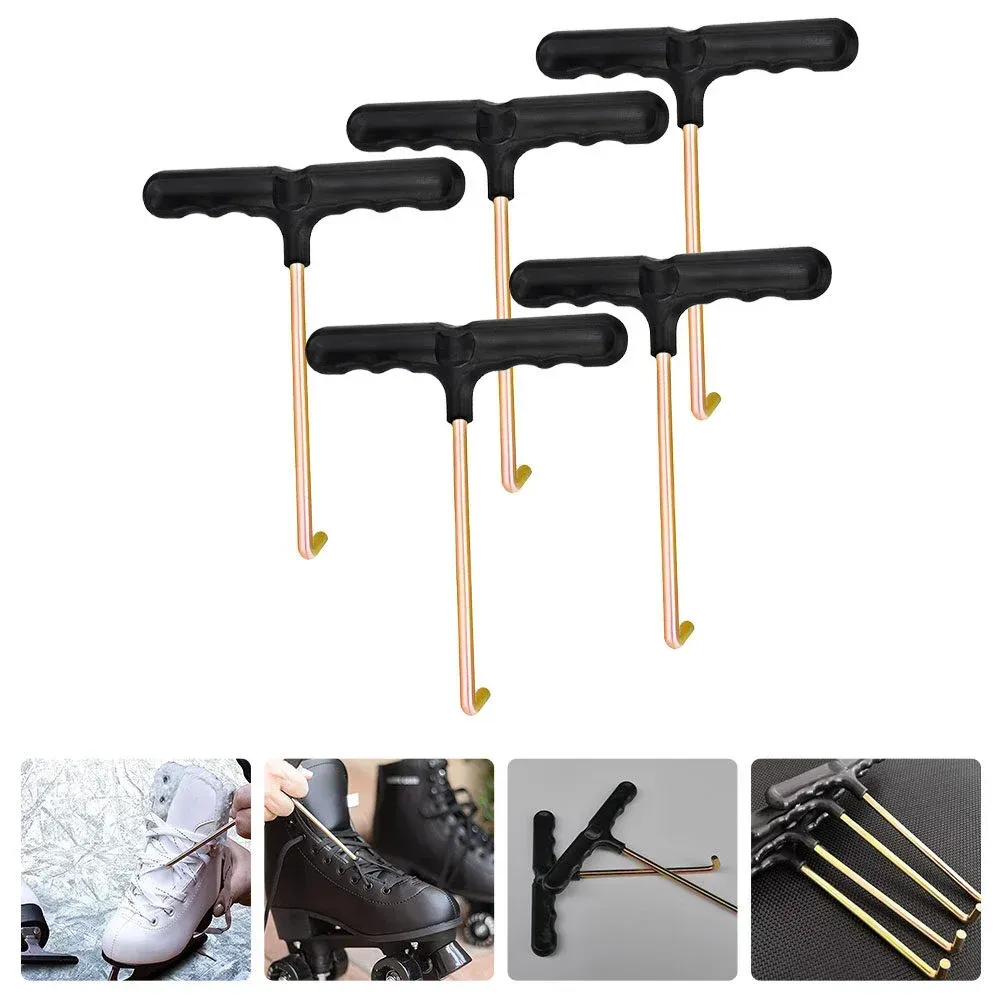 5 Pcs Shoelace Tighteners T shaped Shoelace Puller Tools Team Sports - As Shown - Image 3