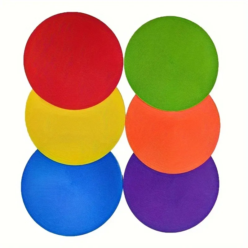 12Pcs Football Training Auxiliary Marker Disc Mat Game Sport Teach Tool - Image 2
