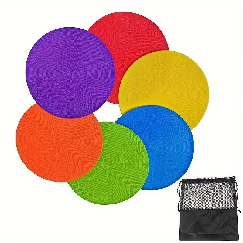 12Pcs Football Training Auxiliary Marker Disc Mat Game Sport Teach Tool - Image 5