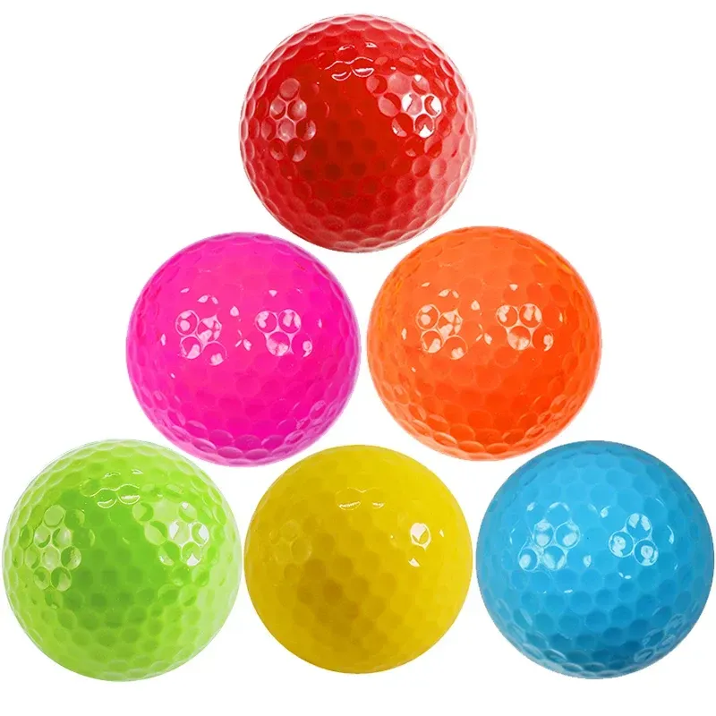 6Pcs Practice Golf Balls For Golfer Gift Golf Accessories for Indoor Outdoor - Pink Gift Ball - Image 2