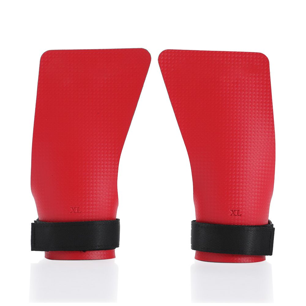 Basketball Hand Grips for Pull-ups Cross Training Gymnastics Weightlifting Palm Protector - Red 2XL - Image 1