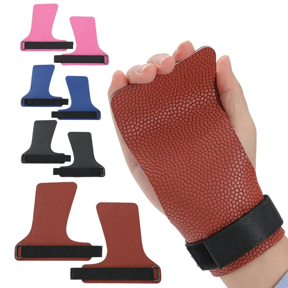 Basketball Hand Grips for Pull-ups Cross Training Gymnastics Weightlifting Palm Protector - Magenta XL - Image 2