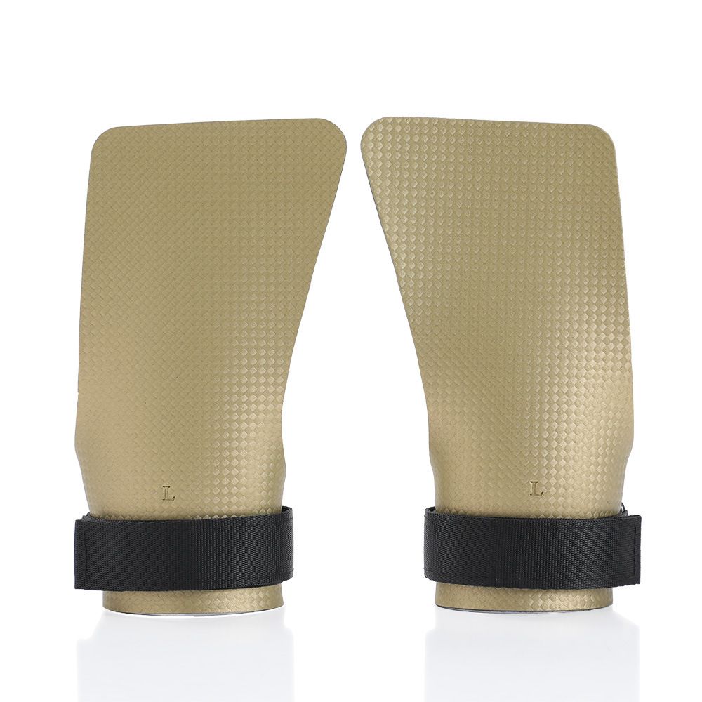 Basketball Hand Grips for Pull-ups Cross Training Gymnastics Weightlifting Palm Protector - Gold 2XL - Image 1