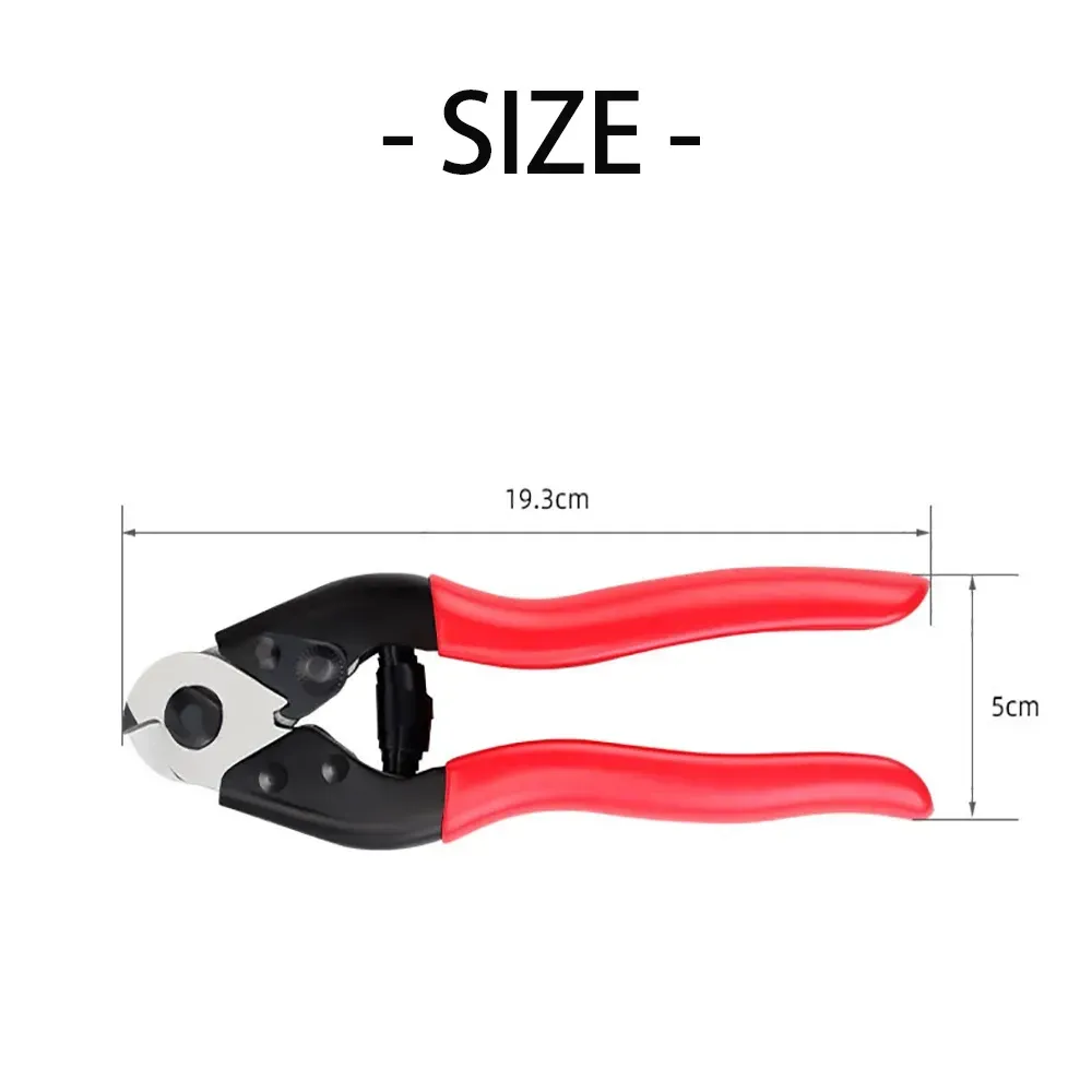Bicycle Brake Shift Cable Cutter Bike Spoke Cutting Pliers MTB Cycling Repair Tool Brake Line Tube Plier - Red - Image 6