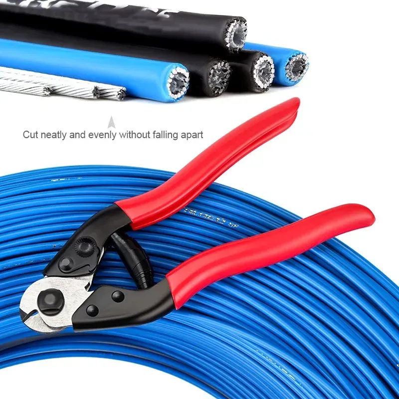 Bicycle Brake Shift Cable Cutter Bike Spoke Cutting Pliers MTB Cycling Repair Tool Brake Line Tube Plier - Red - Image 7