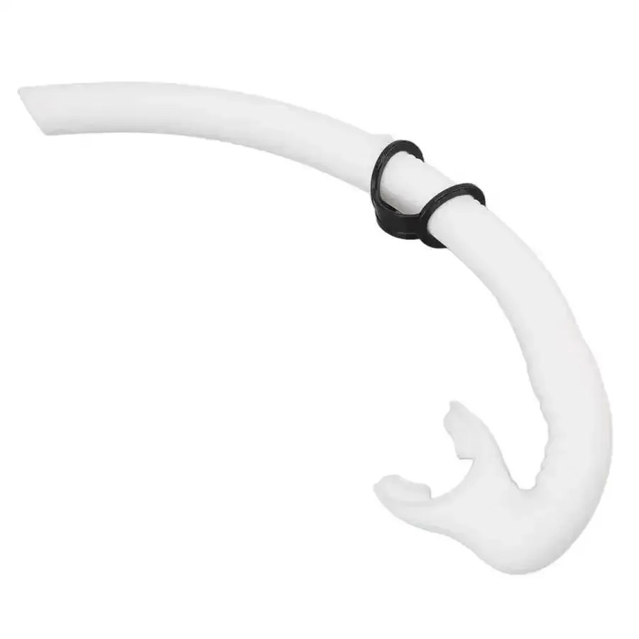 Diving Snorkel Foldable Mouthpiece Silicone Freediving Snorkel for Spearfishing Swimming Snorkeling Diving Accessory - Black - Image 7