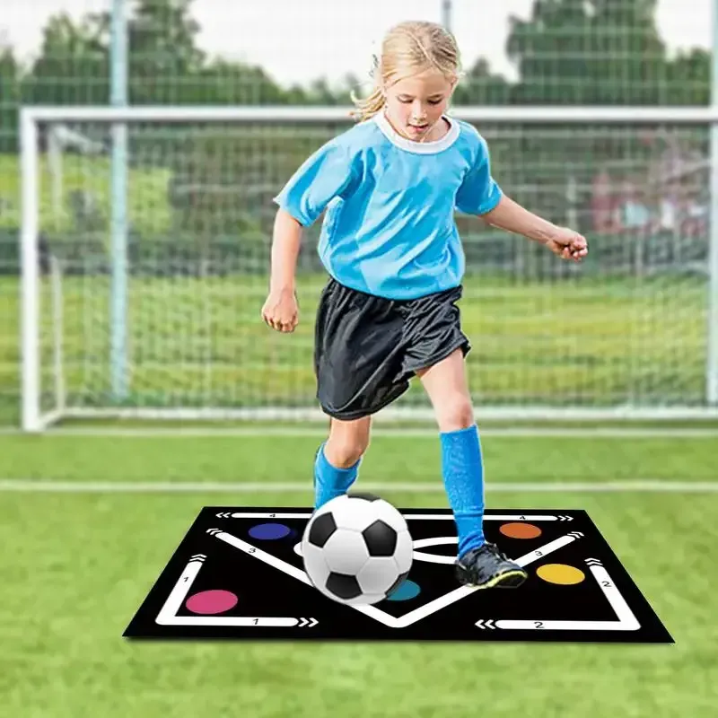 Football Training Mat 60 X 90 cm for All - Black - Image 3