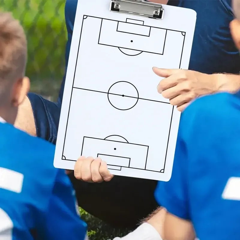 Football Tactical Board Training Erasable Portable Blackboard for Coach Guidance - White - Image 4