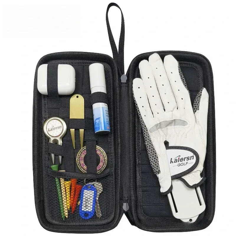 Golf Accessories Sorting Bag Glove Holder Gloves Mark Tees Fork Storage - Black - Image 2