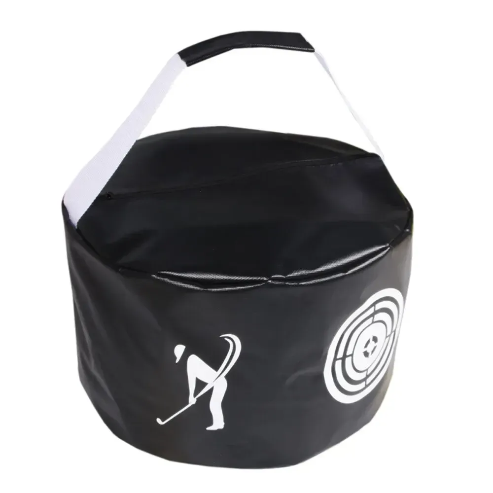 Golf Hitting Bag Batting Bag Strength Improvement Accuracy Exerciser Swing Kit Beginners Aid - Black - Image 1