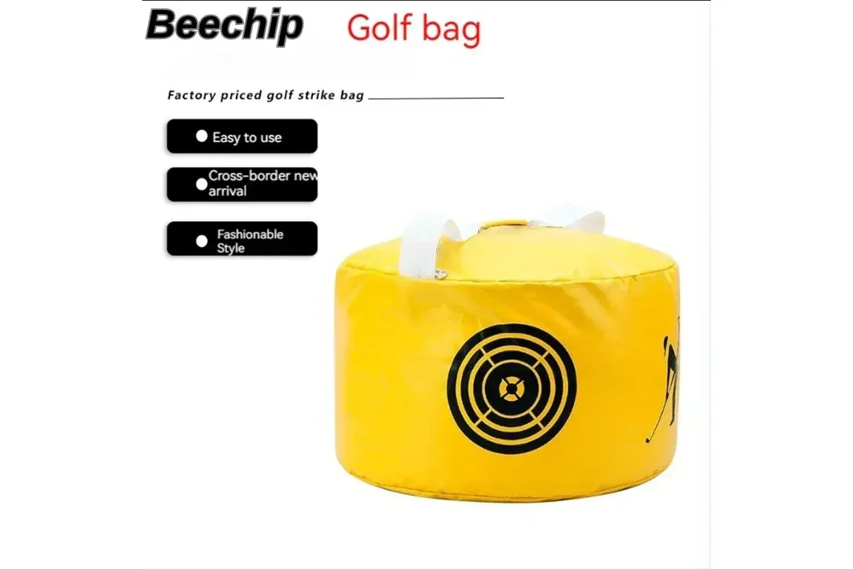 Golf Hitting Bag Batting Bag Strength Improvement Accuracy Exerciser Swing Kit Beginners Aid - Black - Image 2