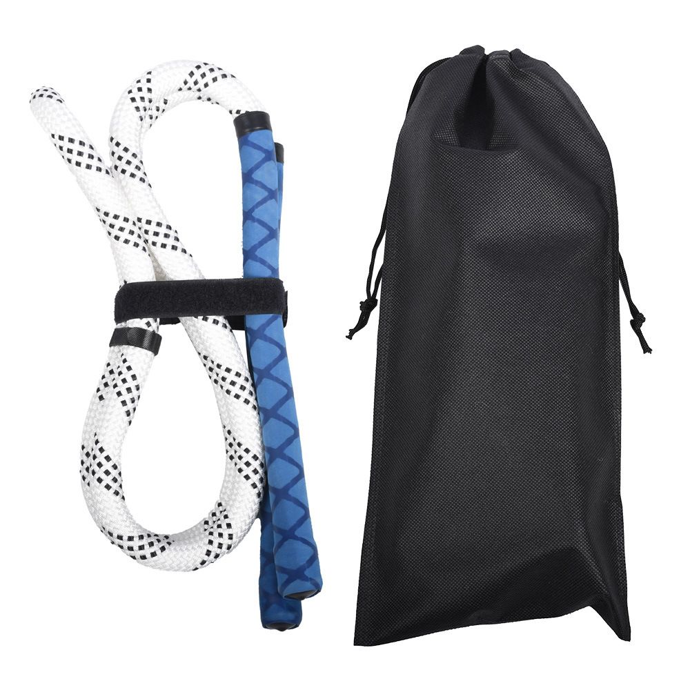 Golf Swing Practice Trainer Rope for Beginners Golf Gesture Correction Portable - White With Blue - Image 1