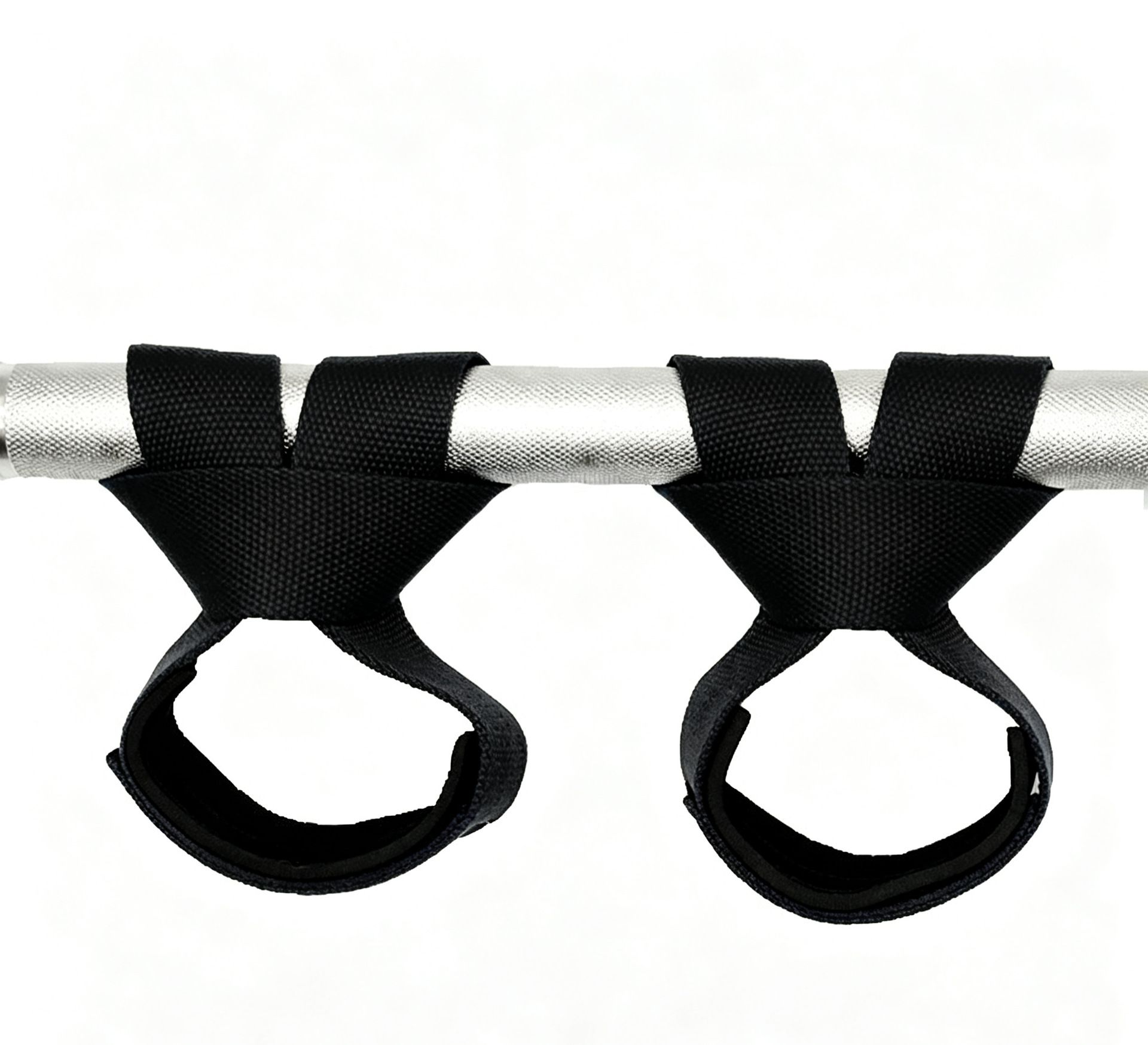 Gym Lifting Straps Barbell Deadlift Booster Belt Fitness Anti-slip Hand Wraps Wrist Straps Fitness Training Auxiliary Belt - Black L - Image 1