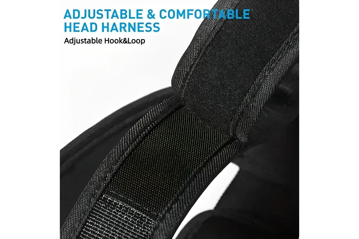 Head Neck Training Harness Exercise Cervical Spine Strap Adjustable Gym Fitness Weight Bearing Device - Blue - Image 6