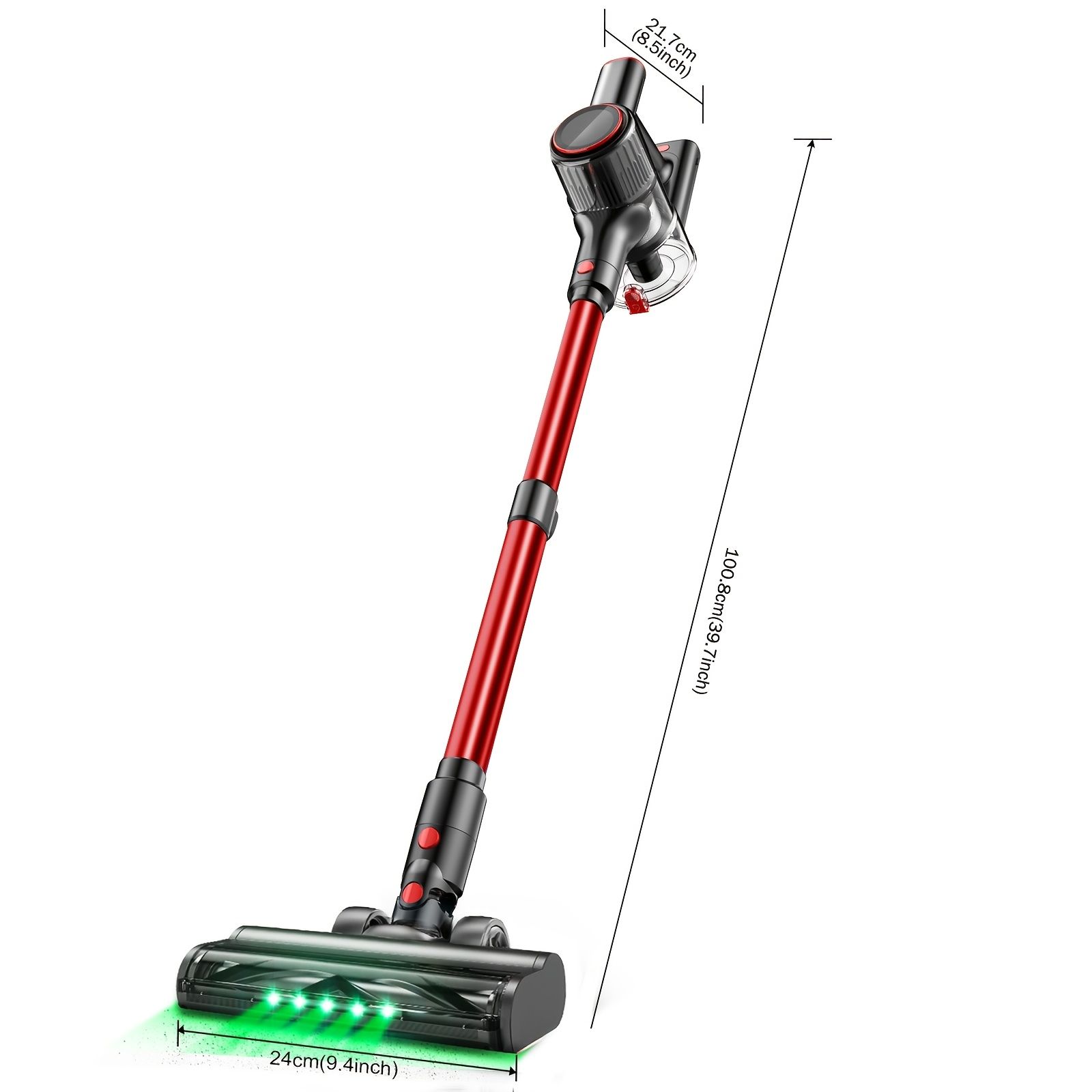 Cordless Vacuum Cleaner 8 in 1 55Kpa Powerful Suction Lightweight,LED Display,45Mins Detachable Battery Vacuum for Floor/Carpet - Image 7