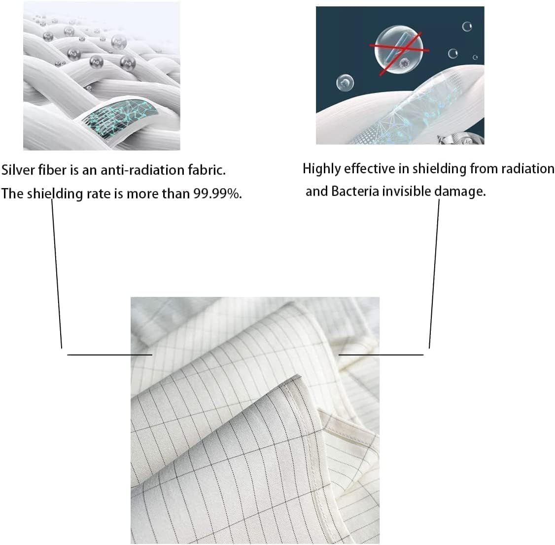 Grounding Flat Sheet, Bed Earthing Flat Sheet AU Plug Grounding Connection Cord Conductive Mat (White, Flat Sheets-(90x230cm)) - Image 5