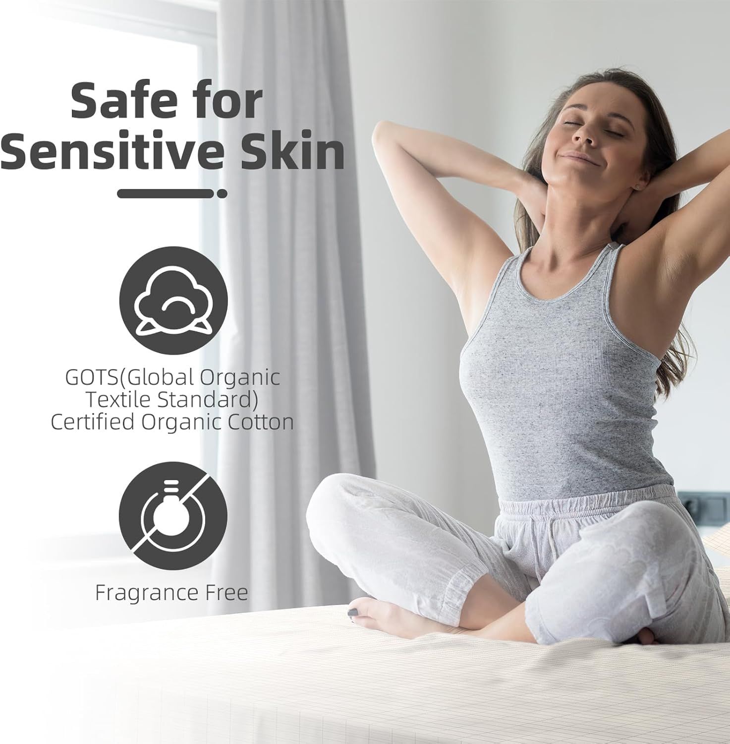 Bed Earthing Fitted Sheet AU Plug Grounding Connection Cord Conductive Mat Fiteed(White, Double 137x190cm+33cm) - Image 8