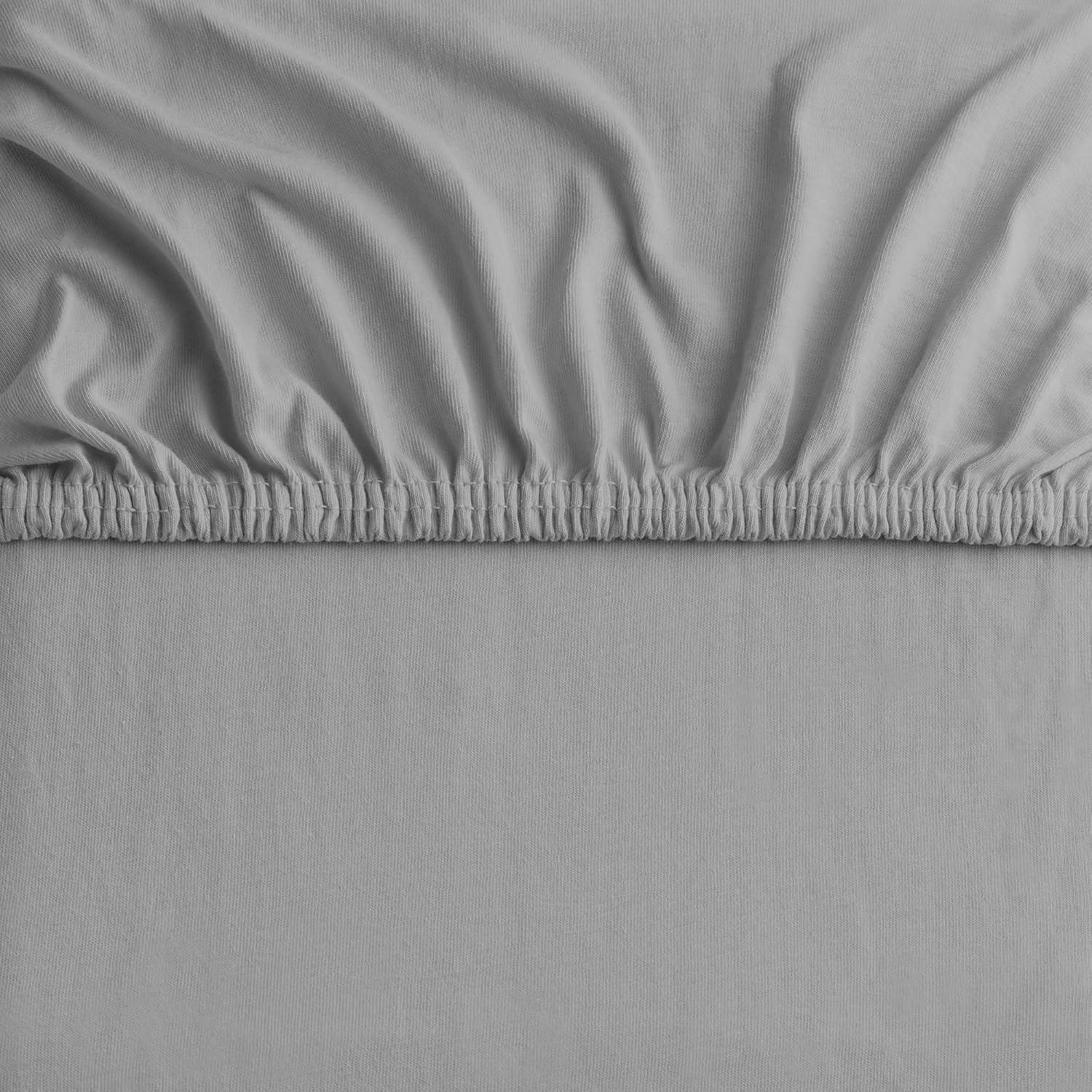 Hotel Quality Fitted sheets - 2 Piece Fitted sheets  -Breathable Bedding - Wrinkle, Fade, Stain Resistant- 26inch/40cm Deep Pocket Fitted Bed Sheet-Wrinkle and Fade Resistant,(Grey,Single) - Image 4