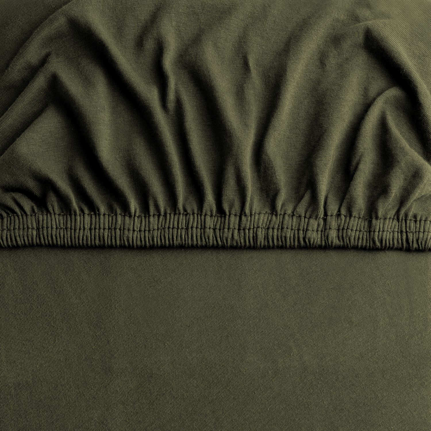 Hotel Quality Fitted sheets - 2 Piece Fitted sheets  -Breathable Bedding - Wrinkle, Fade, Stain Resistant- 26inch/40cm Deep Pocket Fitted Bed Sheet-Wrinkle and Fade Resistant,(Olive green,Single) - Image 4