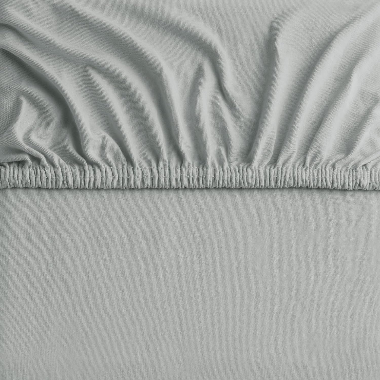 Hotel Quality Fitted sheets - 2 Piece Fitted sheets  -Breathable Bedding - Wrinkle, Fade, Stain Resistant- 26inch/40cm Deep Pocket Fitted Bed Sheet-Wrinkle and Fade Resistant,(Silver-gray,Super King) - Image 4