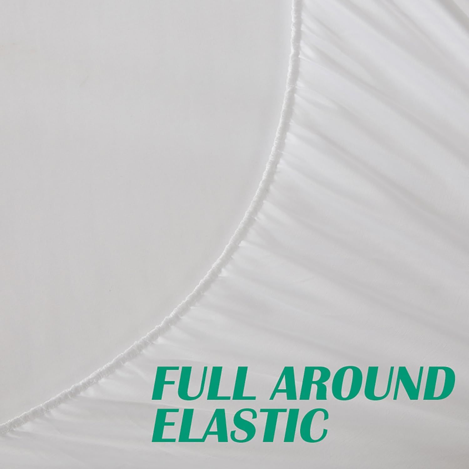 Bamboo Mattress Protector,Breathable Waterproof Mattress Cover,3D Air Fabric Cooling Bed Pad Cover, Deep Pocket 40cm(King,Green) - Image 5