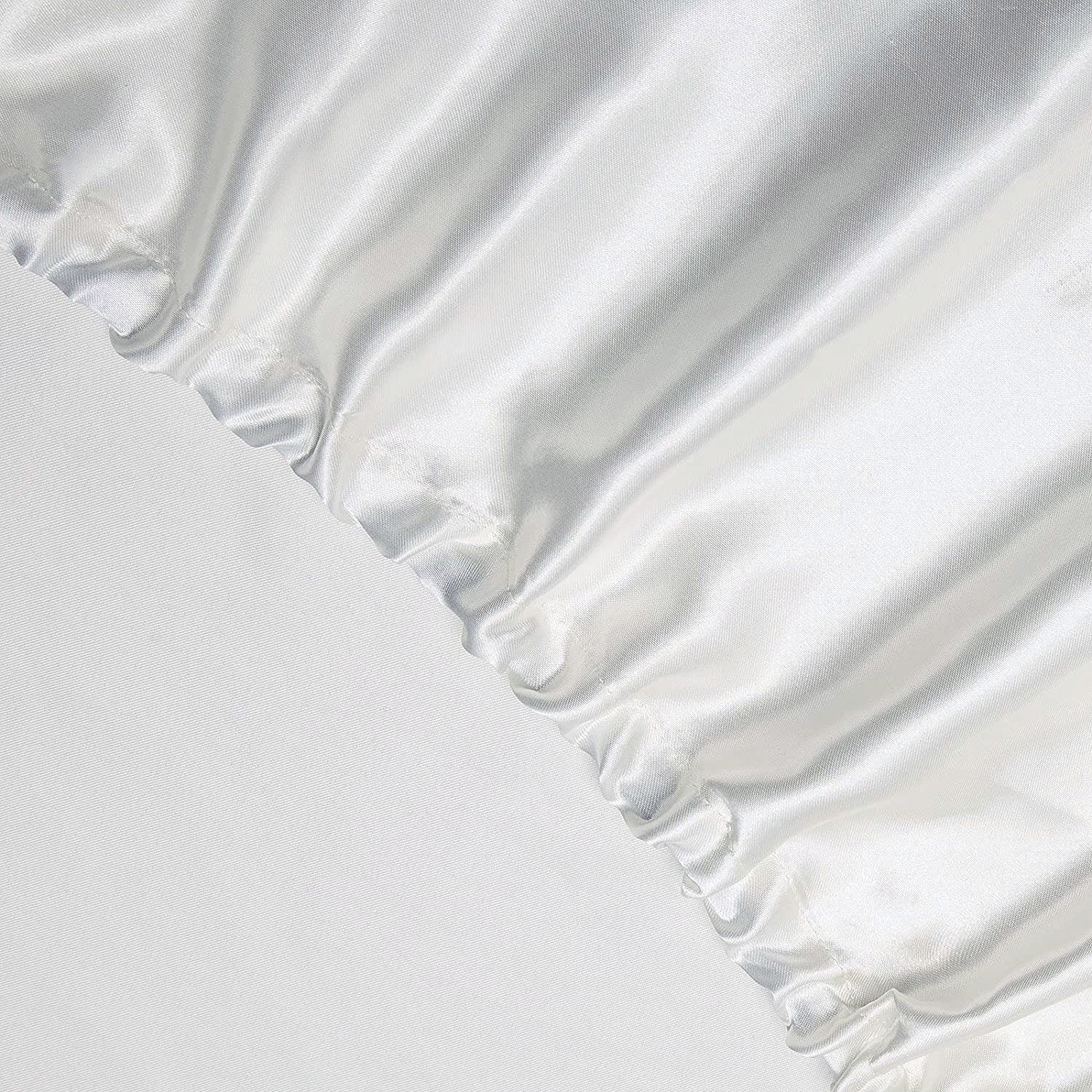 Art Silk Satin Sheet Set Hotel 4 Pieces Fitted/Flat Sheet Bedding Set-Luxury Soft Silky Sheets for Hair and Skin, Similar to Silk Bed Sheets Set 4 Pieces(King,White) - Image 2