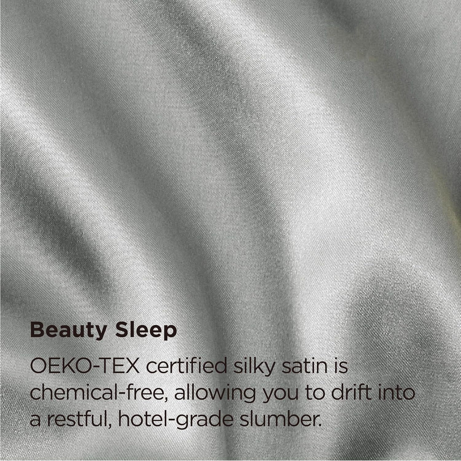 Silk Pillowcase for Hair and Skin Mulberry Silk Pillowcase Soft Breathable Smooth Both Sided Natural Silk Pillowcase with Envelope pocket Beauty Sleep Silk Pillow Case for Gift (2 Pack, Standard, Grey) - Image 5