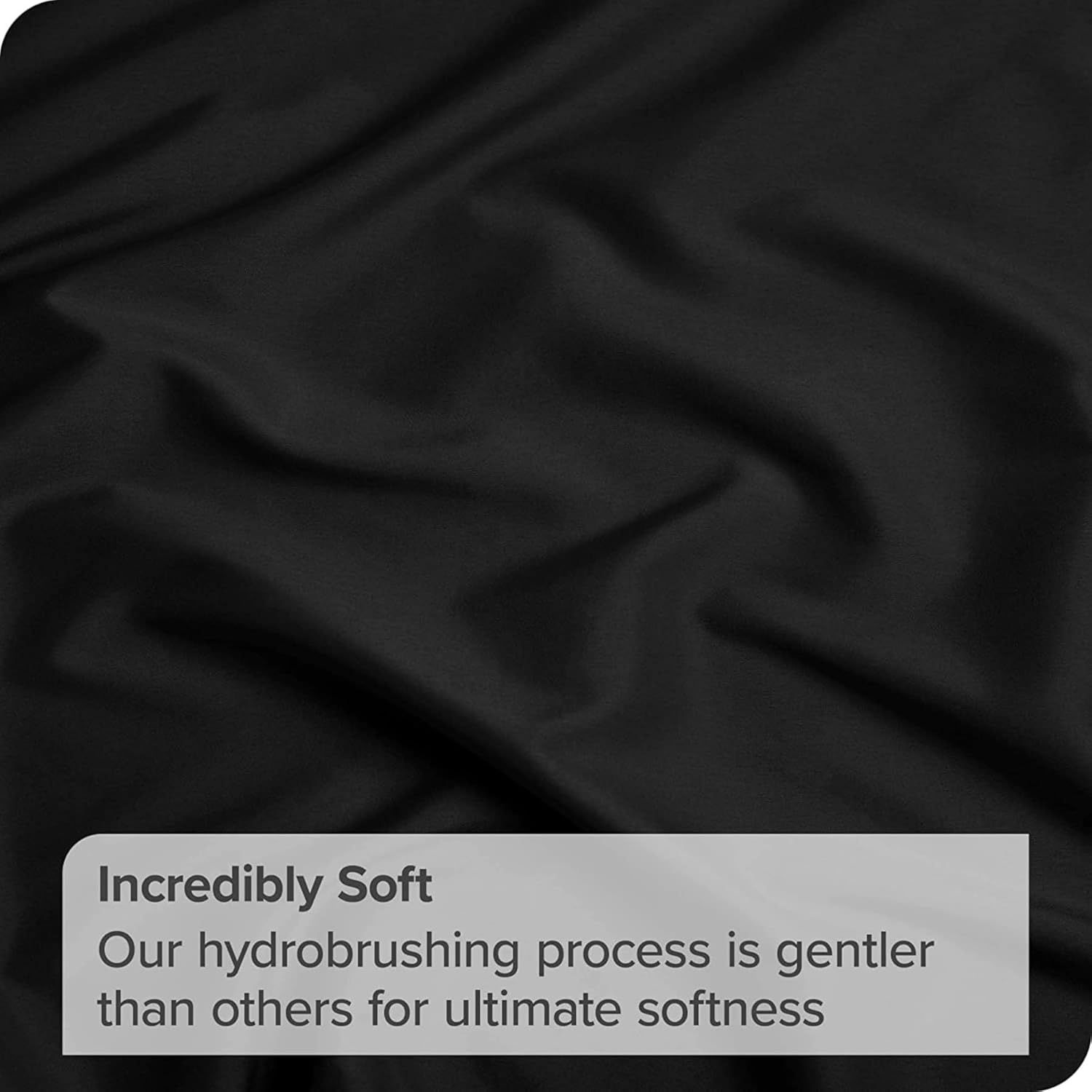 3 Piece Fitted Sheet Set- Fitted Sheet & Pillowcases -Breathable Bedding - Wrinkle, Fade, Stain Resistant- 40cm Deep Pocket Fitted Bed Sheet Set(Black,Double) - Image 7