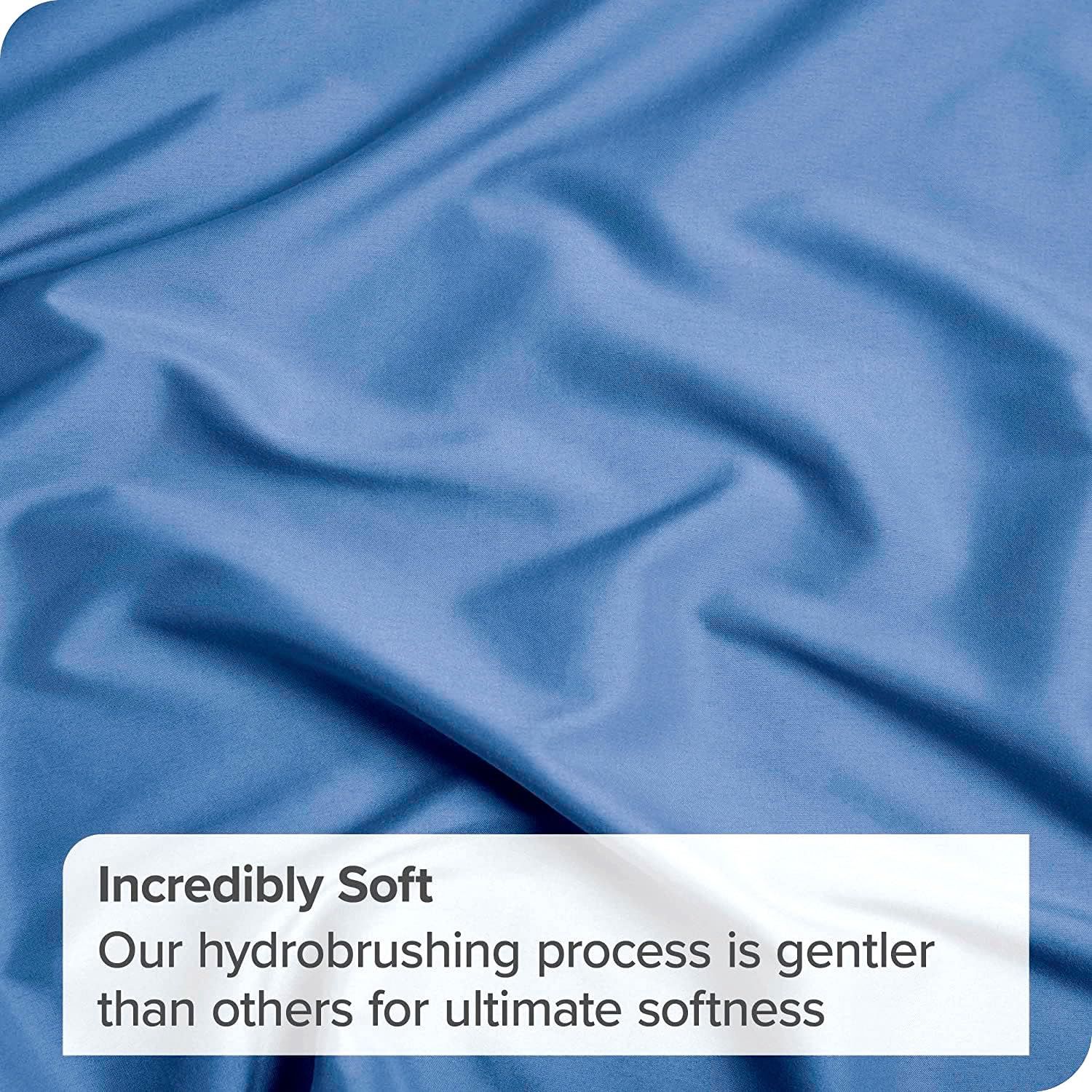 3 Piece Fitted Sheet Set- Fitted Sheet & Pillowcases -Breathable Bedding - Wrinkle, Fade, Stain Resistant- 40cm Deep Pocket Fitted Bed Sheet Set(Ocean,Double) - Image 7