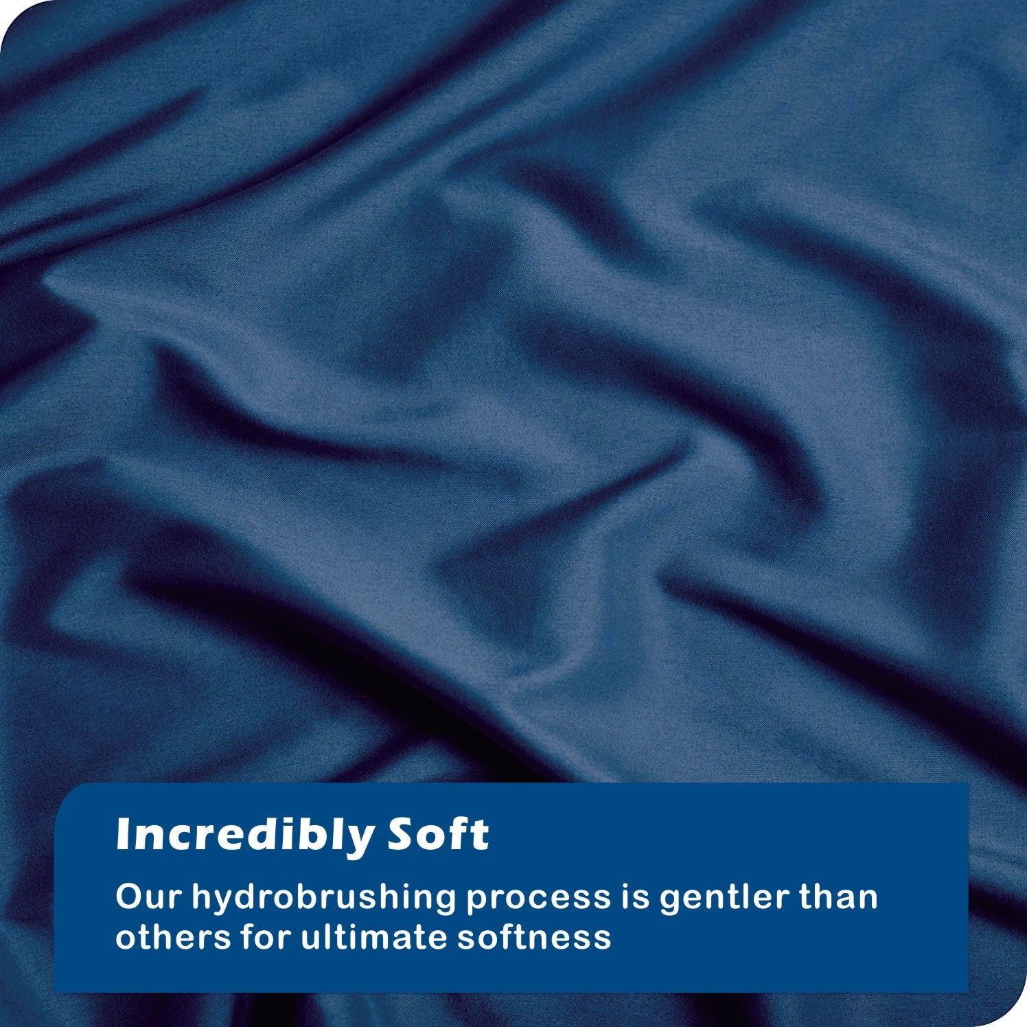 3 Piece Hotel Soft Microfiber Quilt Cover Set-2000TC Duvet/Donna Cover Set & Pillowcases -1 Quilt Cover Zipper Closure & 1 x Pillowcases-Breathable Bedding - Wrinkle, Fade, Stain Resistant(Navy,King) - Image 4