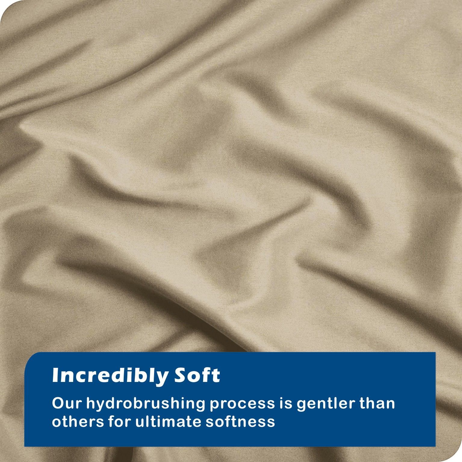 3 Piece Hotel Soft Microfiber Quilt Cover Set-2000TC Duvet/Donna Cover Set & Pillowcases -1 Quilt Cover Zipper Closure & 1 x Pillowcases-Breathable Bedding - Wrinkle, Fade, Stain Resistant(Camel Beige,King) - Image 4