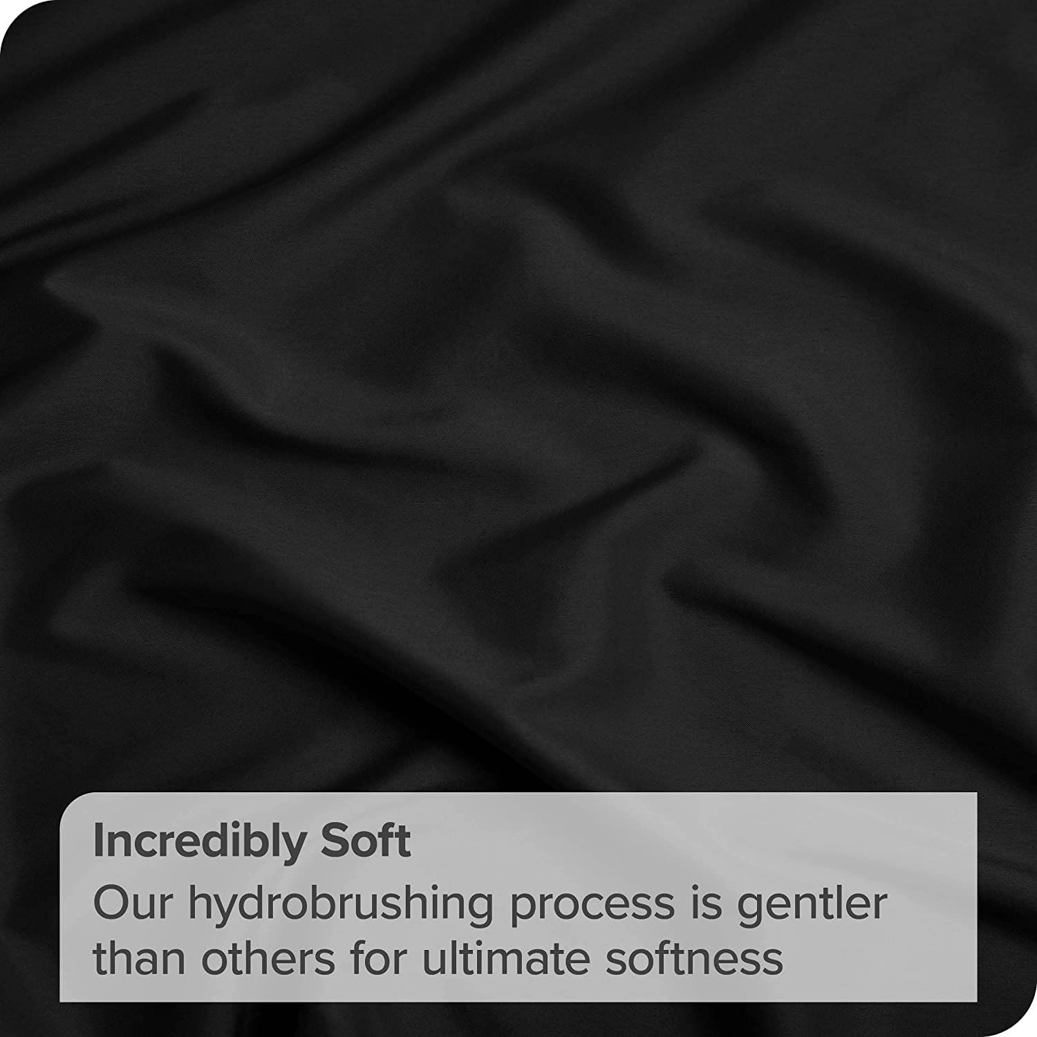 Hotel Quality Fitted Sheet - 1 Piece Fitted Sheet  -Breathable Bedding - Wrinkle, Fade, Stain Resistant- 16inch/40cm Deep Pocket Fitted Bed Sheet-Wrinkle and Fade Resistant,(Black,King) - Image 5