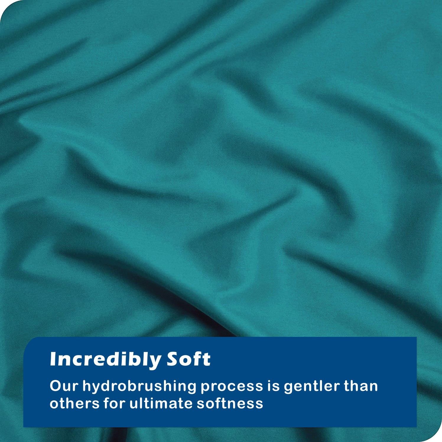 3 Piece Hotel Soft Microfiber Quilt Cover Set-2000TC Duvet/Donna Cover Set & Pillowcases -1 Quilt Cover Zipper Closure & 1 x Pillowcases-Breathable Bedding - Wrinkle, Fade, Stain Resistant(Biscay blue,Queen) - Image 4